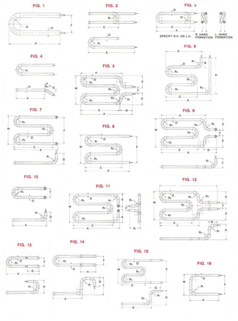 110V 220V الصناعية عناصر التدفئة أنبوبي لنوع المحمصة 110V 220V Industrial Tubular Heating Elements For Roaster type
